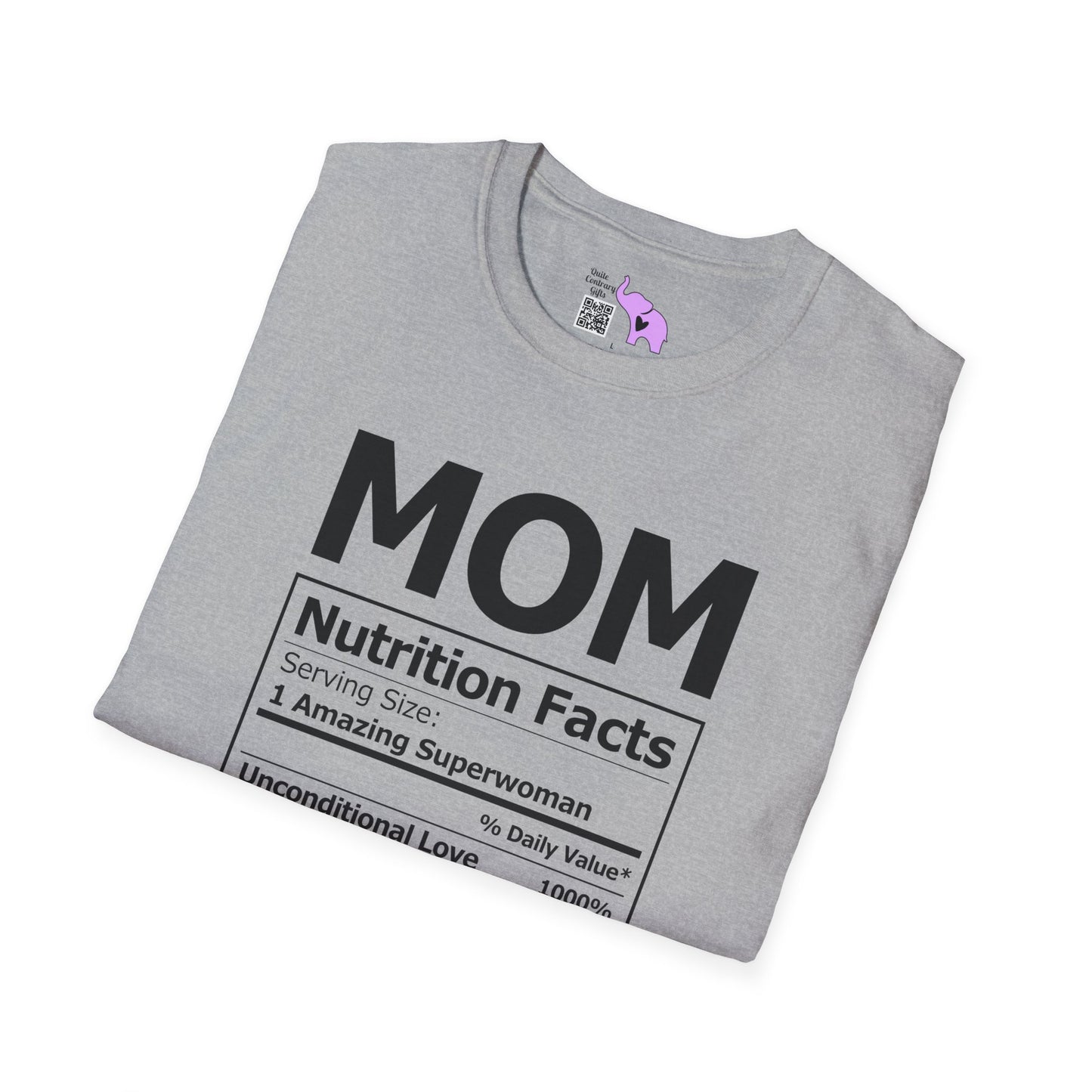 Mom Nutrition Facts Adult T-shirt