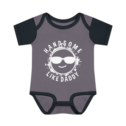 Handsome Like Daddy Infant Rib Bodysuit