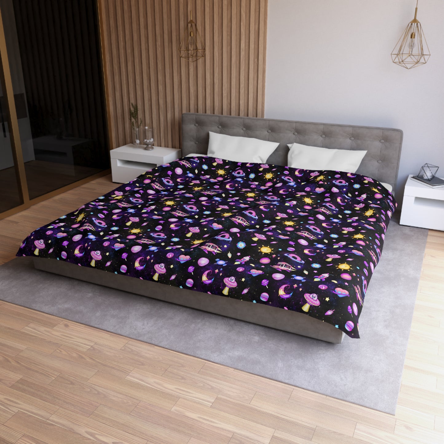 Cosmic Recess Microfiber Duvet Cover