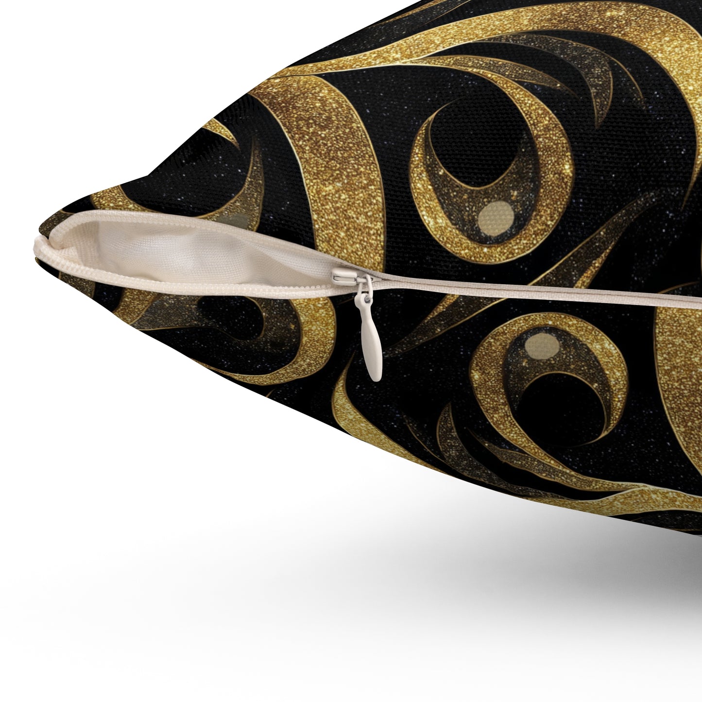 Golden Noir Swirl Basic Bedding Set