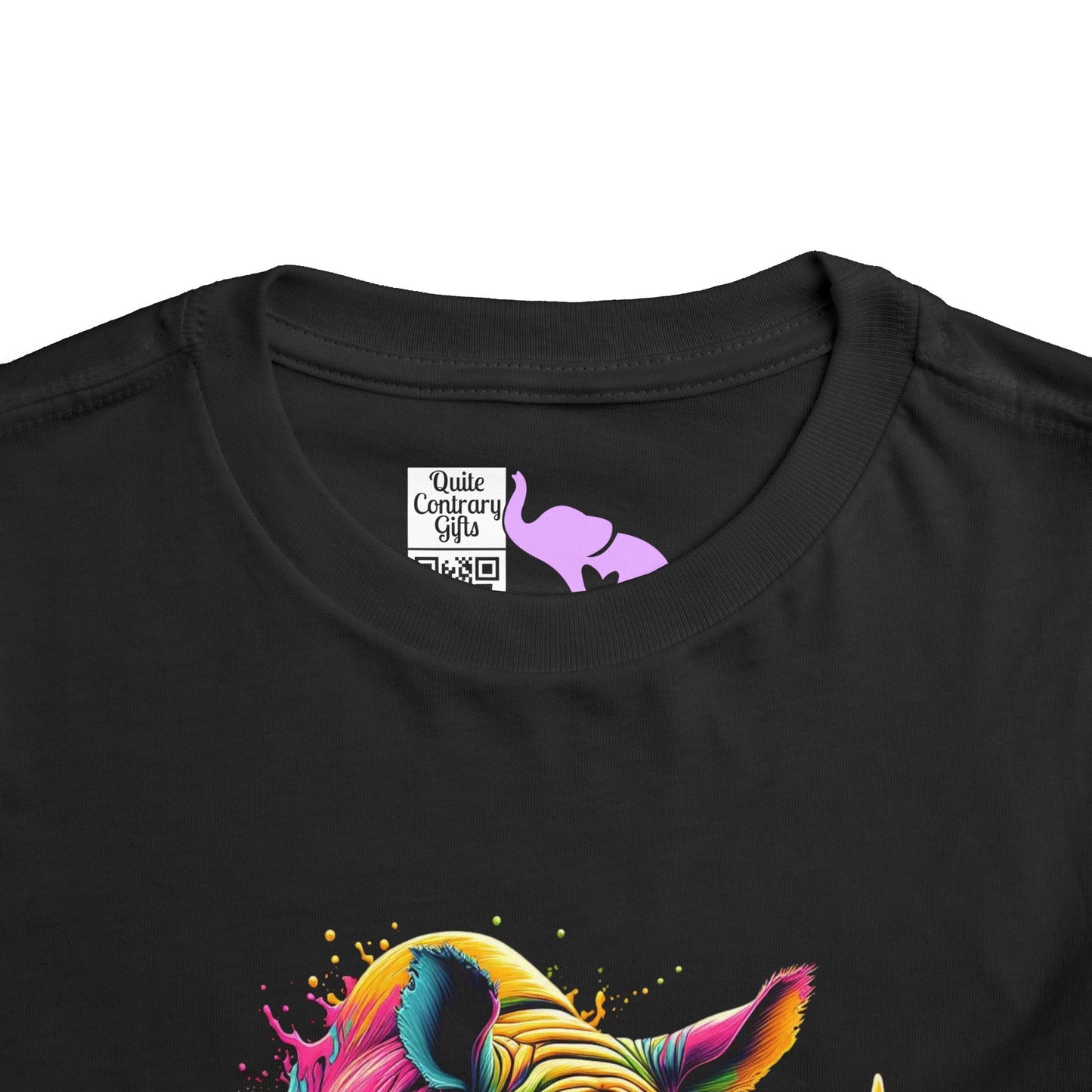 Colorful Rhino Toddler Tee