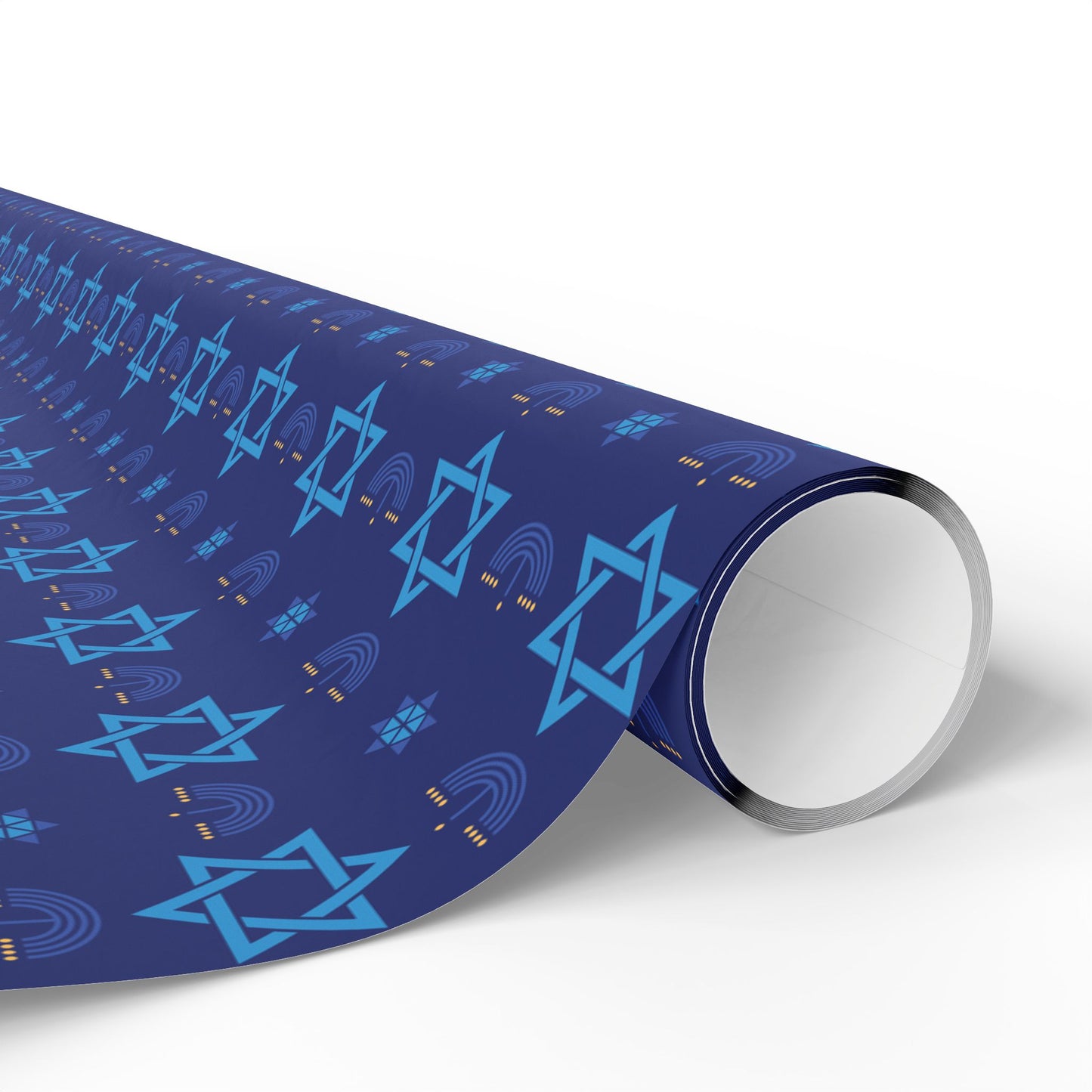 Menorah/Star of David 3 Hanukkah Wrapping Paper