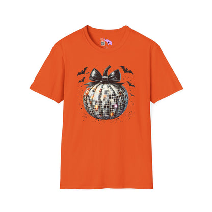Silver Disco Pumpkin Adult T-shirt