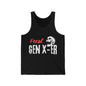 Feral GenXer w/Skull Unisex Jersey Tank