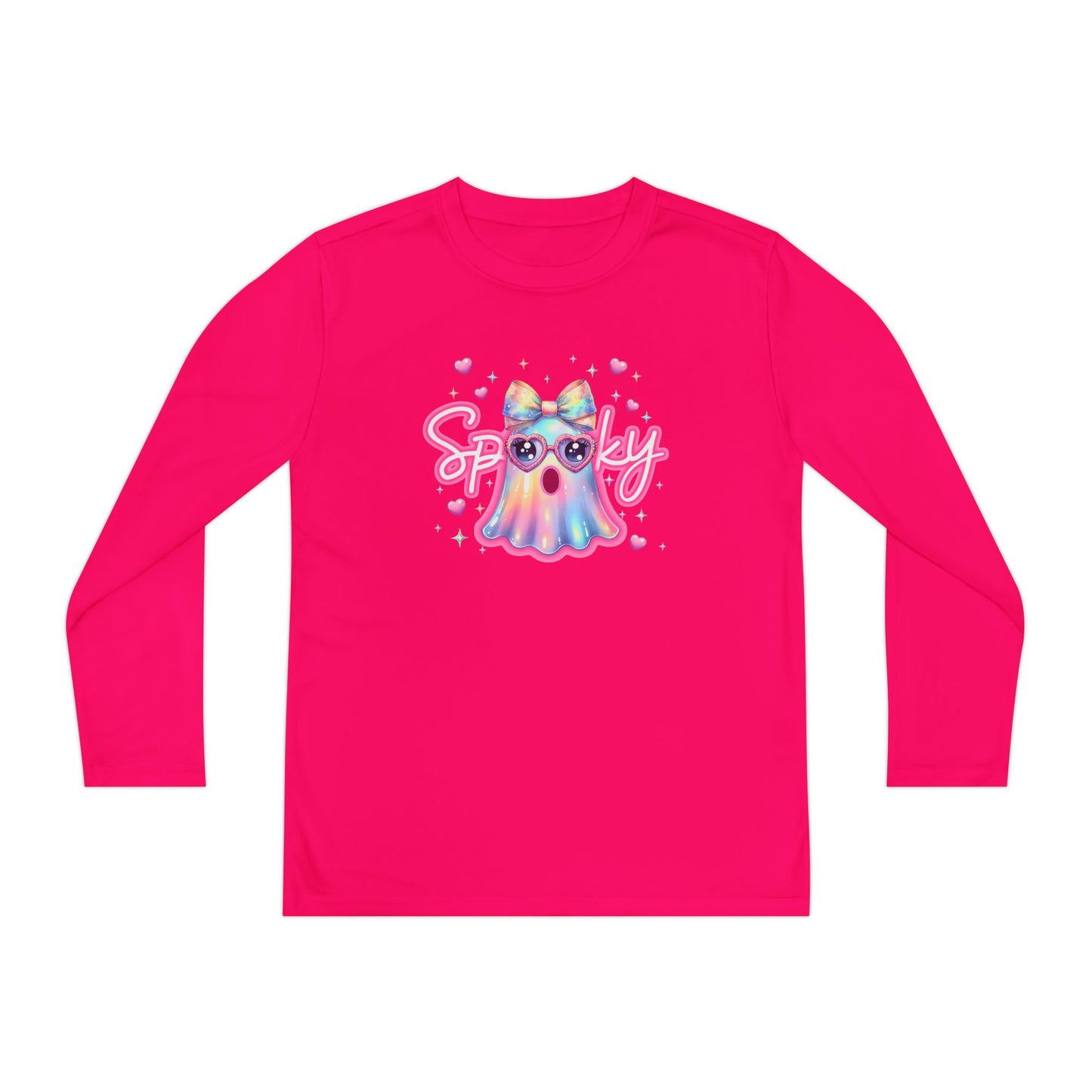 Spooky Pastel Ghost Youth Long Sleeve Tee