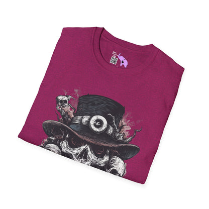 Creepy Skulls w/Top Hat Adult T-shirt