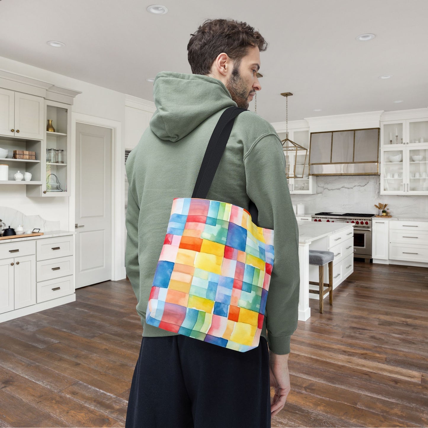 Mosaic Meadows Canvas Tote Bag