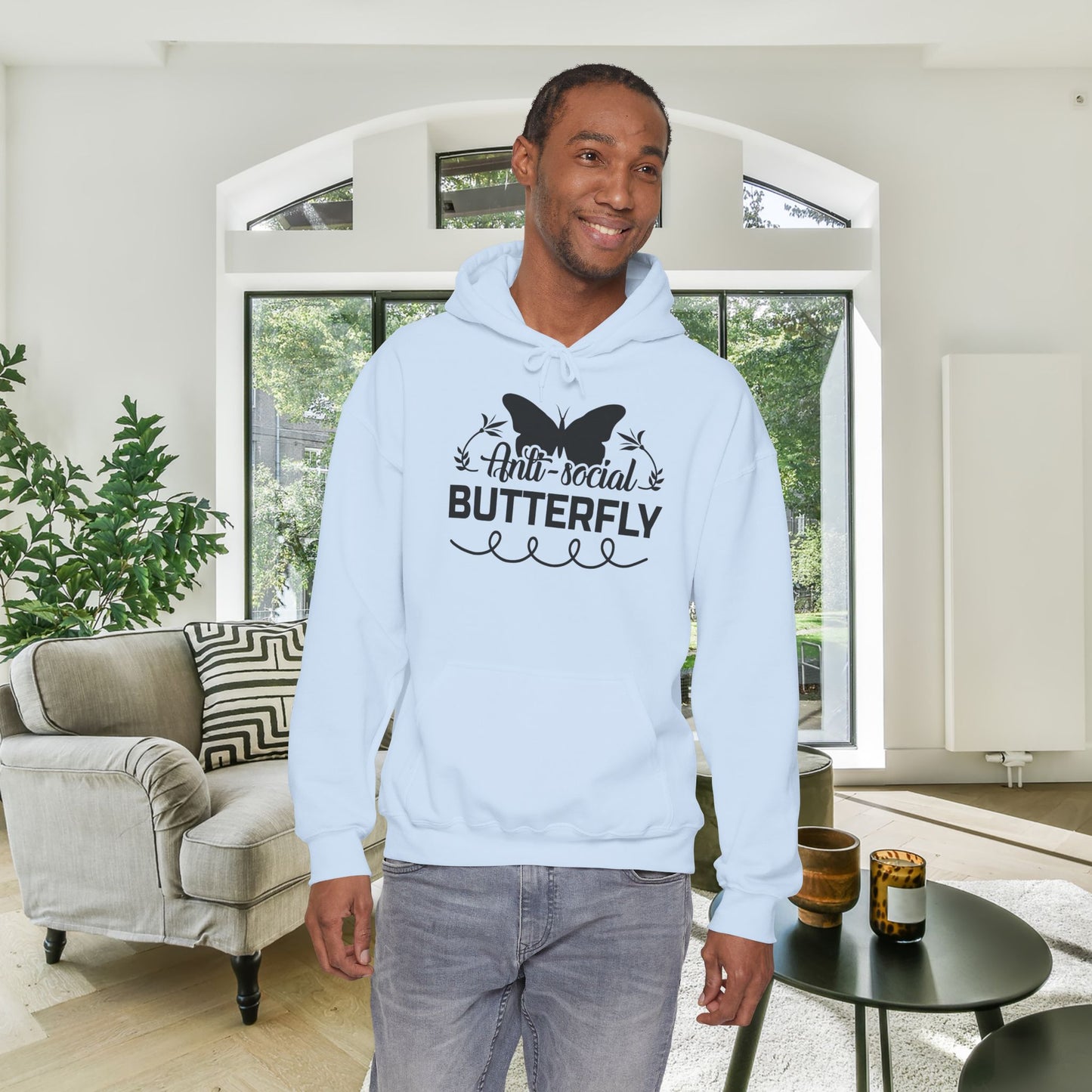 AntiSocial Butterfly Heavy Blend™ Hooded Sweatshirt