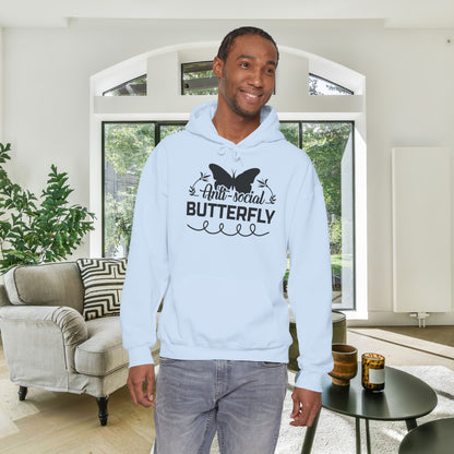 AntiSocial Butterfly Heavy Blend™ Hooded Sweatshirt