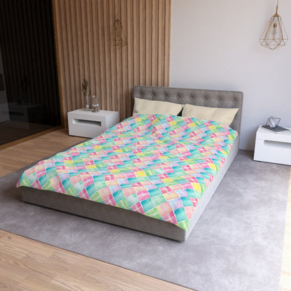 Watercolor Weave Microfiber Duvet Cover