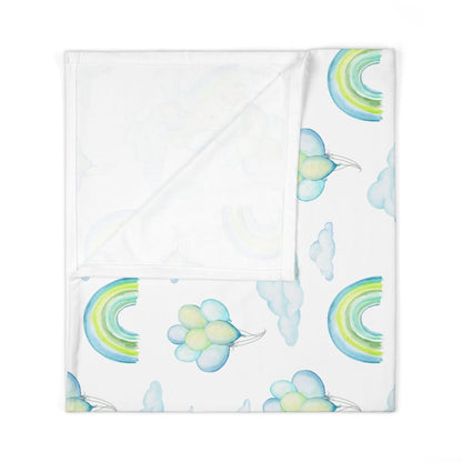 Elephant in the Clouds Baby Swaddle Blanket