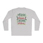 Mistletoe Kisses Christmas Wishes Adult Long Sleeve Tee
