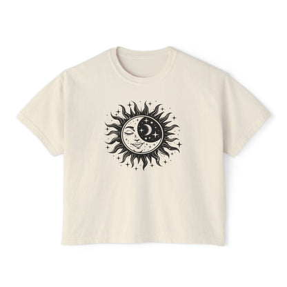 Celestial Sun/Moon Women's Boxy Tee