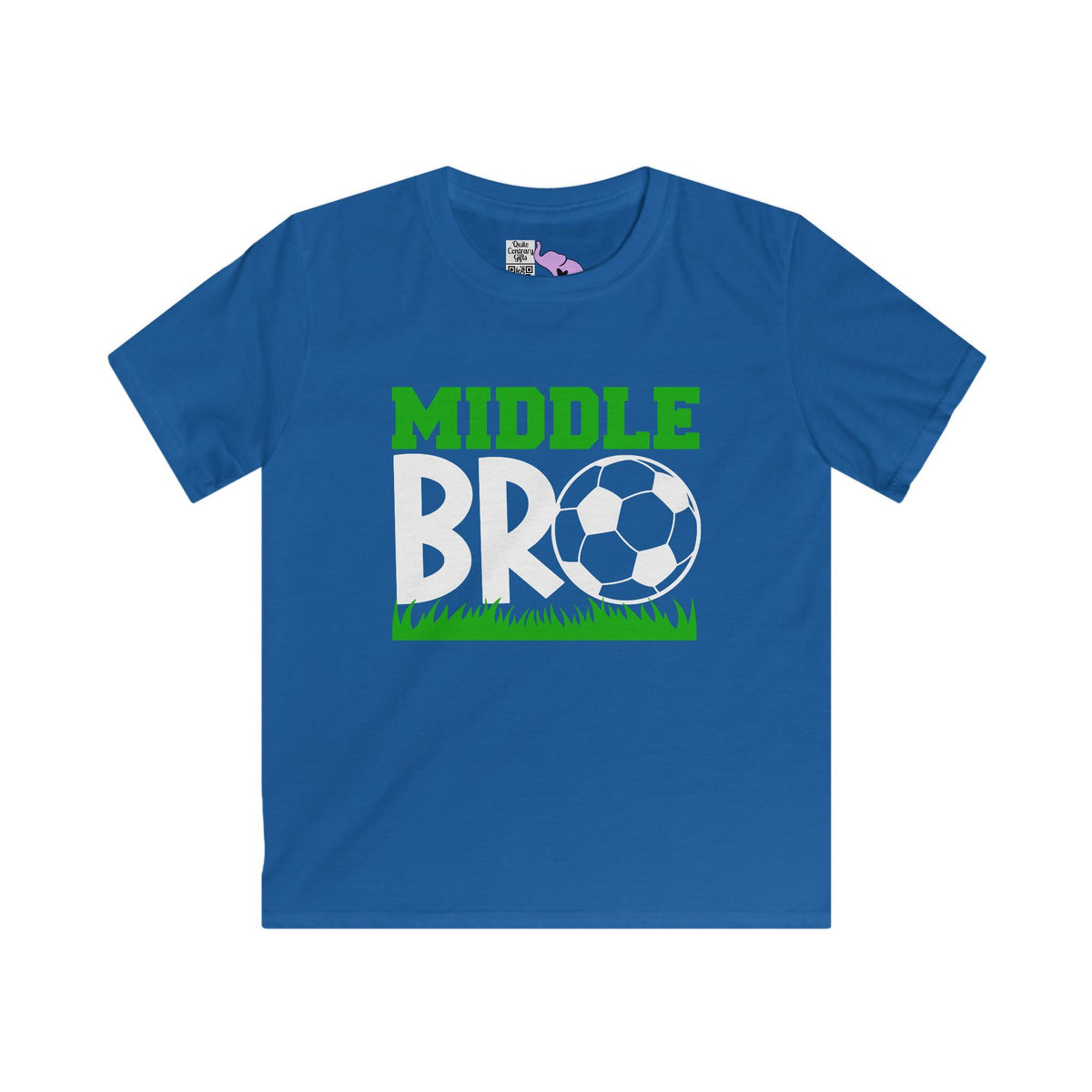 Middle Bro (Soccer Ball) Youth Softstyle Tee