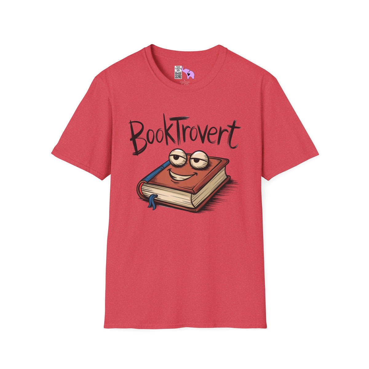 Booktrovert (Cartoonish Book) Adult T-shirt