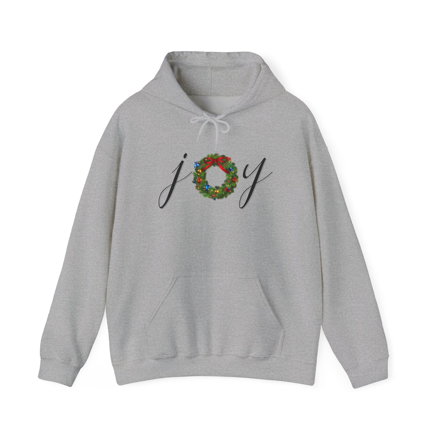 Joy w/Wreath Adult Heavy Blend™ Hooded Sweatshirt