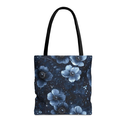 Midnight Blossoms Canvas Tote Bag