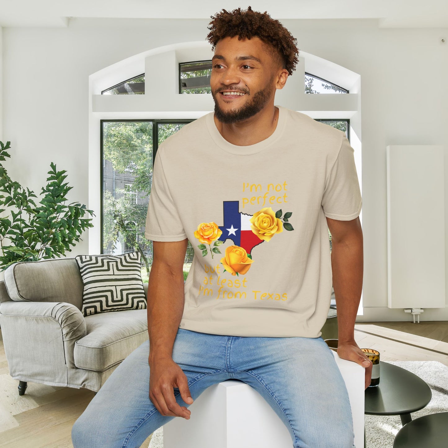 I'm Not Perfect But At Least I'm From Texas Adult T-shirt