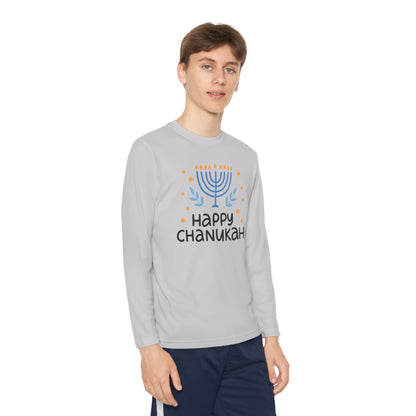 Happy Chanukah Youth Long Sleeve Tee