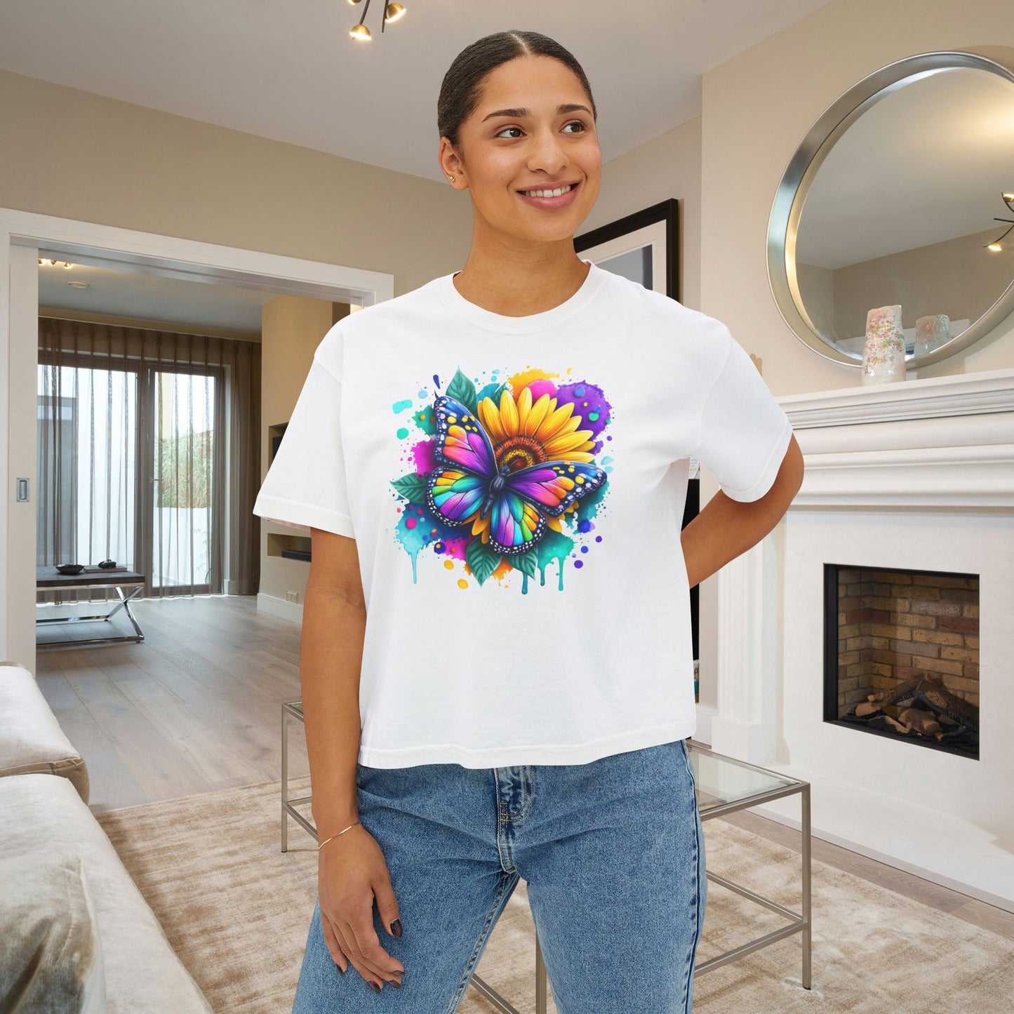 Bloom & Flutter Women's Boxy Tee