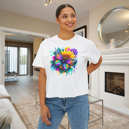 Bloom & Flutter Women's Boxy Tee