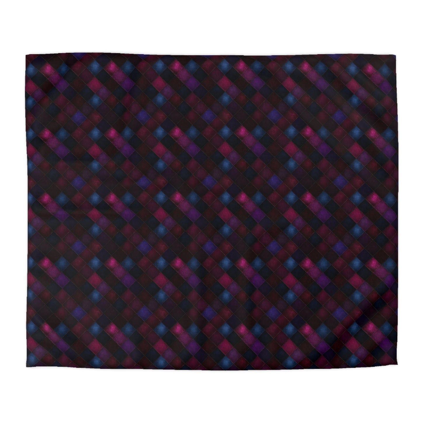 Velvet Patchwork Print Duvet Bedding Set