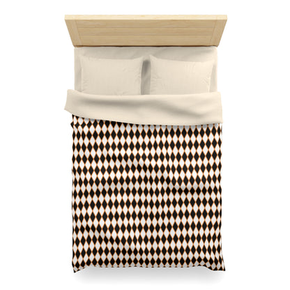 Midnight Ember Harlequin Microfiber Duvet Cover