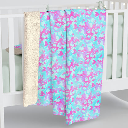 Cotton Candy Camo Fleece Blanket