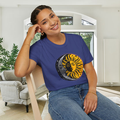 Sun Moon Stars Adult T-shirt
