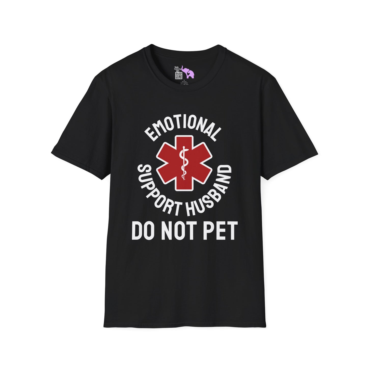 Emotional Support Husband Do Not Pet Adult T-shirt