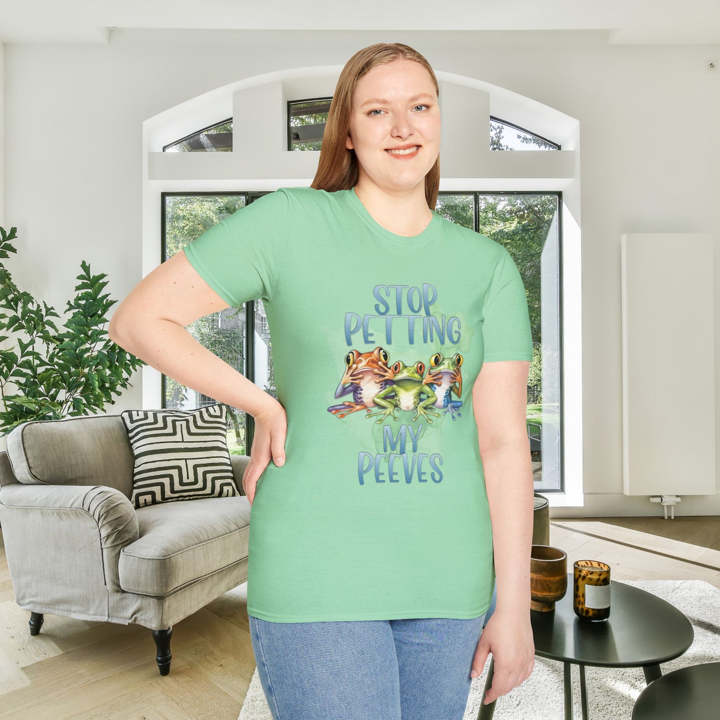 Stop Petting My Peeves (Frogs) Adult T-shirt