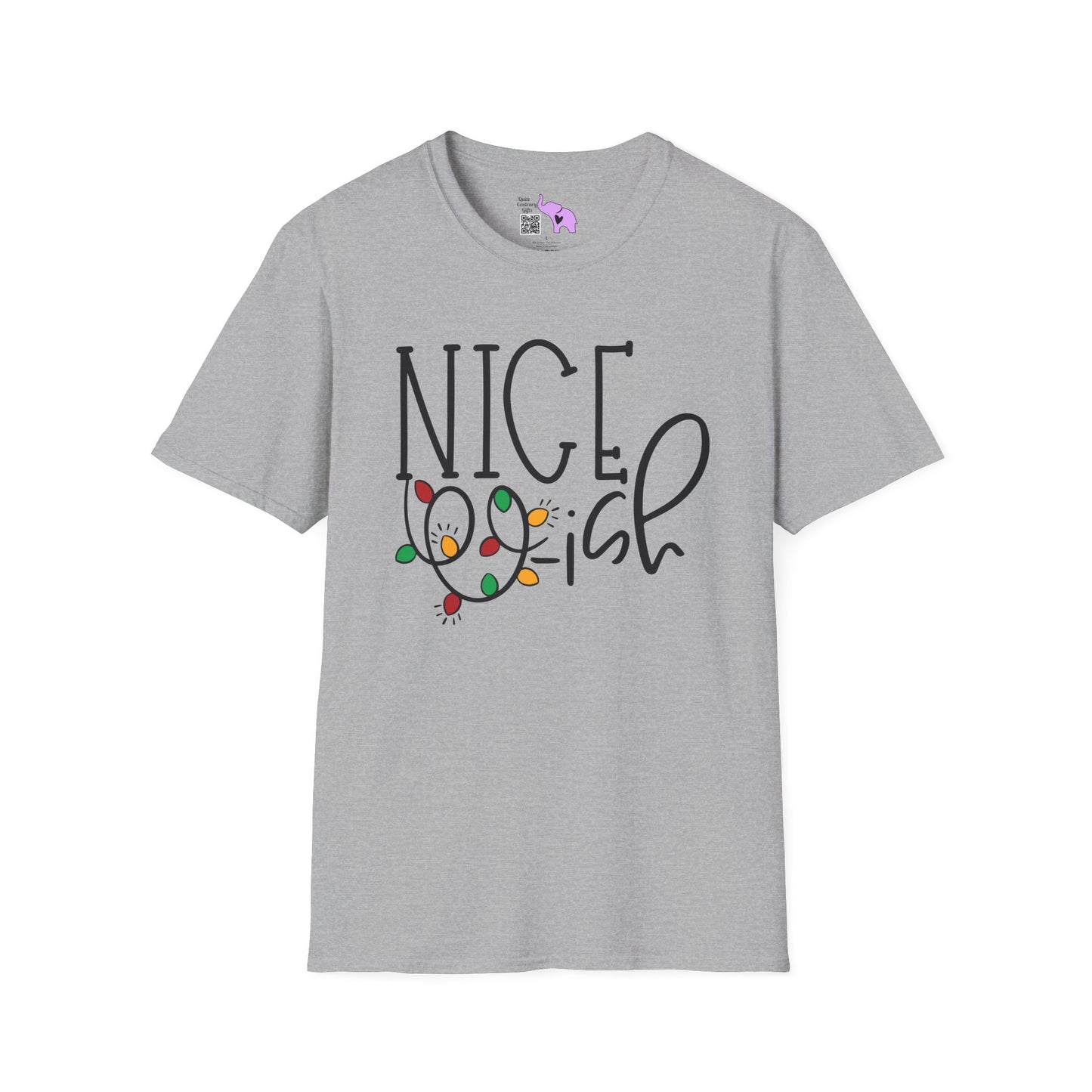 Nice-ish (Christmas Lights) Adult T-shirt