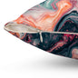 Pink Venom Marble Throw Pillow