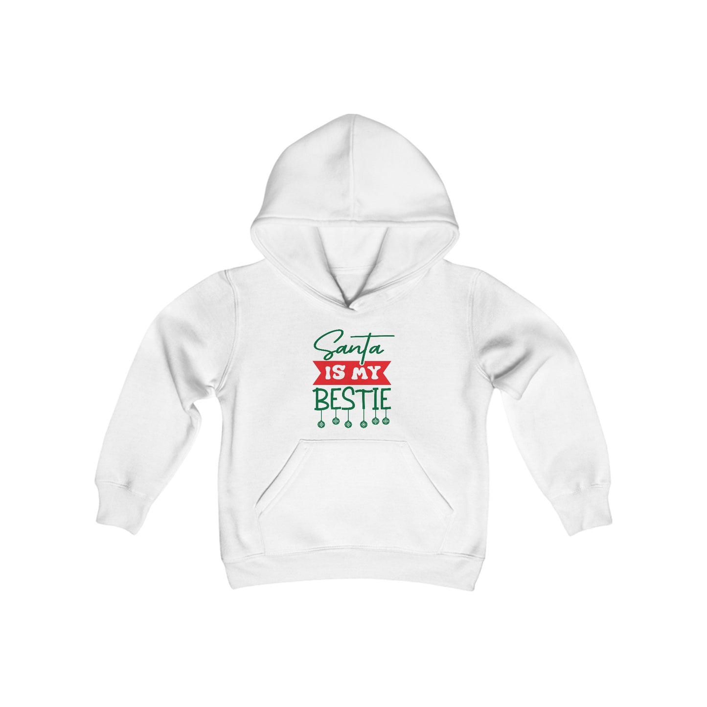 Santa Is My Bestie Youth Hoodie