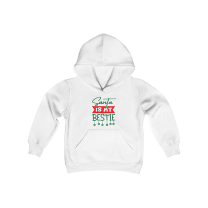 Santa Is My Bestie Youth Hoodie