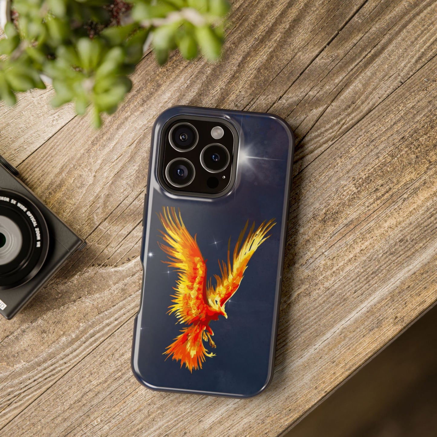 Phoenix Over Nebula MagSafe® Compatible Tough Case for iPhone