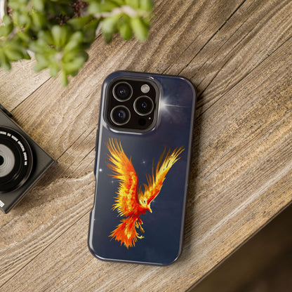 Phoenix Over Nebula MagSafe® Compatible Tough Case for iPhone