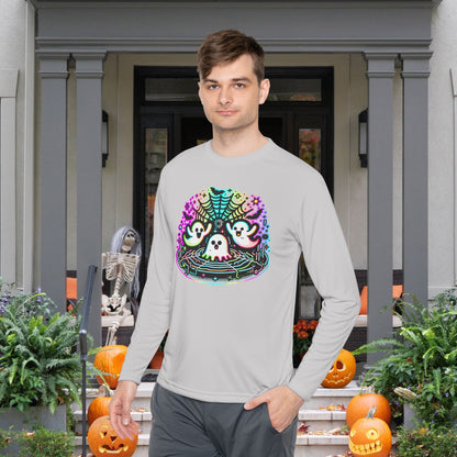 Neon Boo Adult Long Sleeve Tee