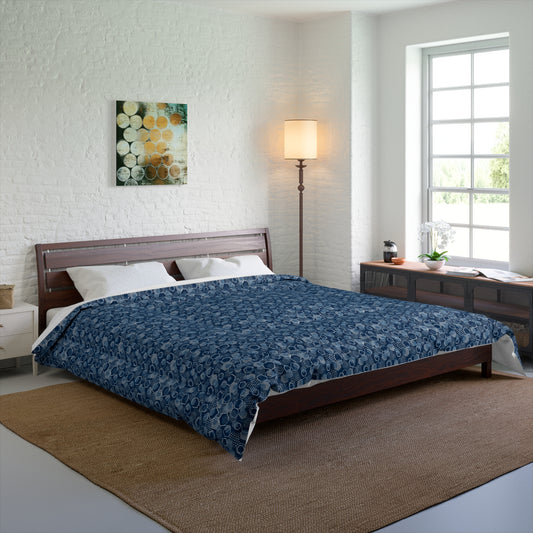 Blue Hexagons Comforter