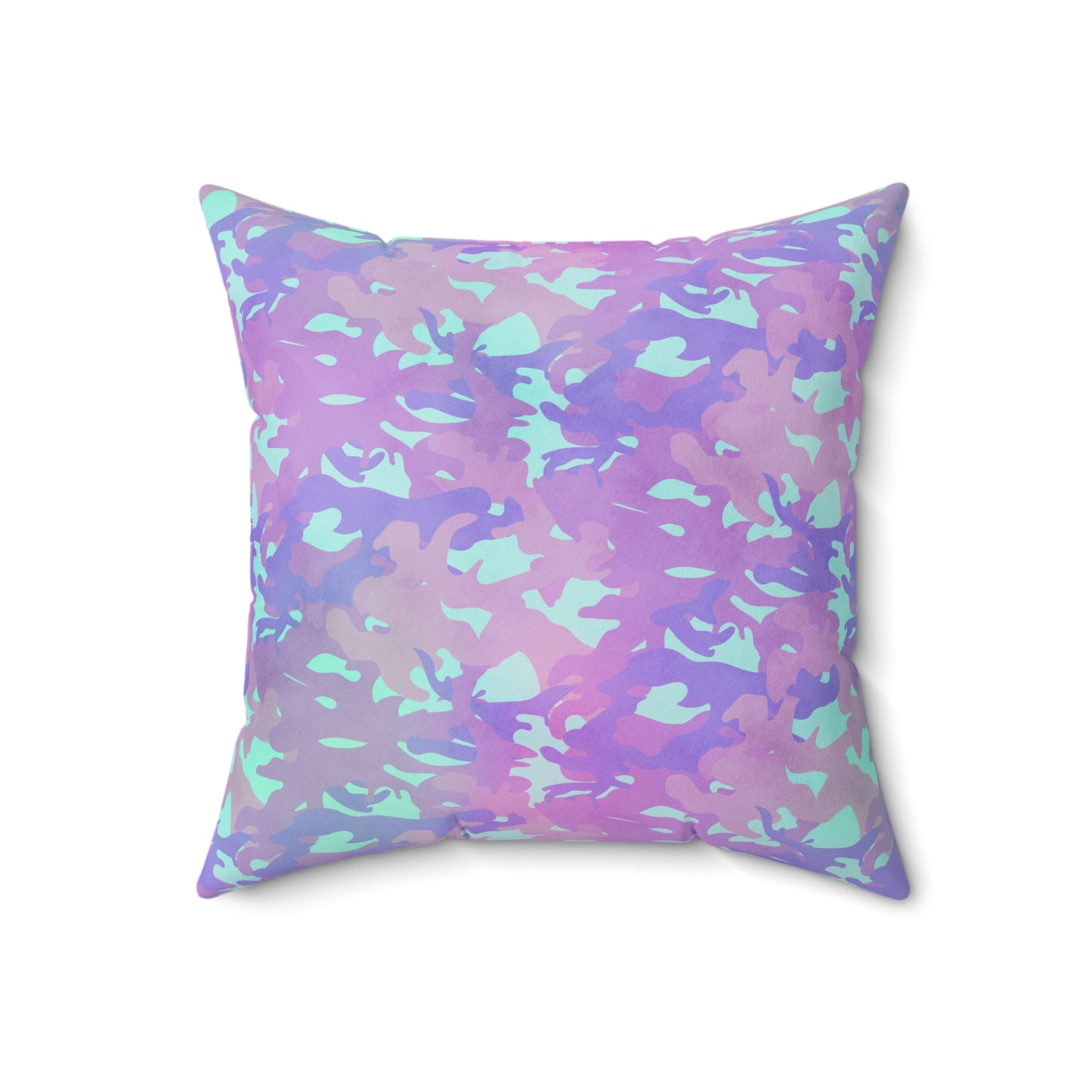 Lavender Mist Camo Throw Pillow