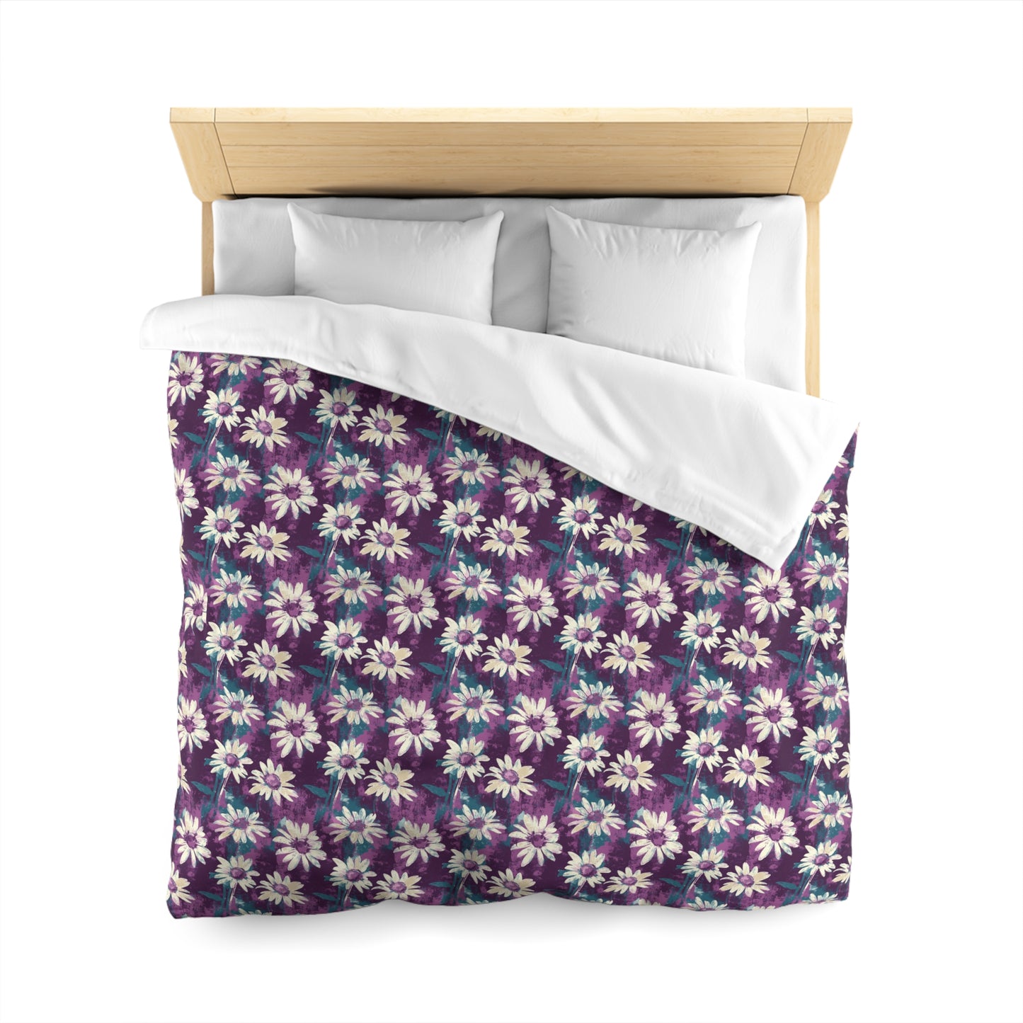 Twilight Daisy Meadow Microfiber Duvet Cover