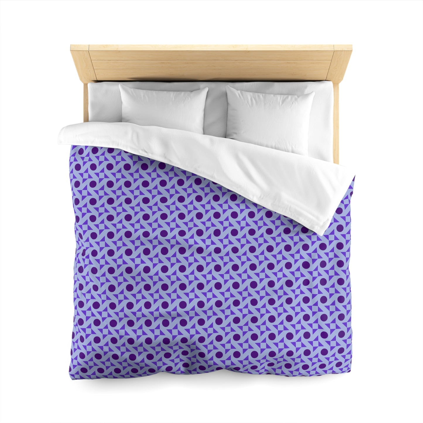 Violet Pinwheels Microfiber Duvet Cover