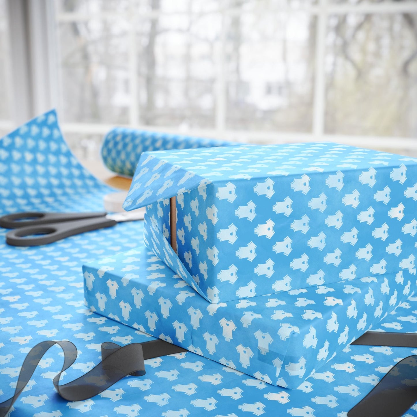 Sweet Baby Boy Onesies Wrapping Paper