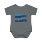 First Name: Hungry Last Name: Always Infant Baby Rib Bodysuit