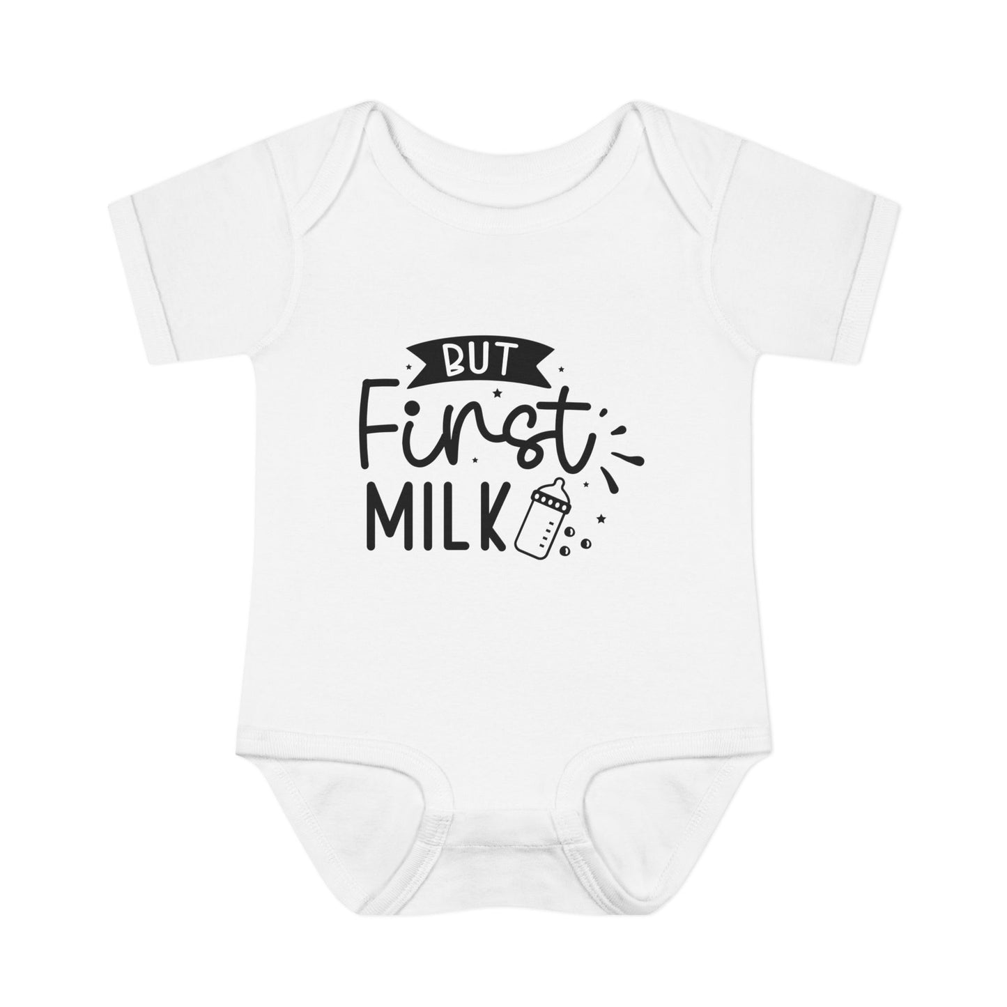 But First Milk Infant Baby Rib Bodysuit