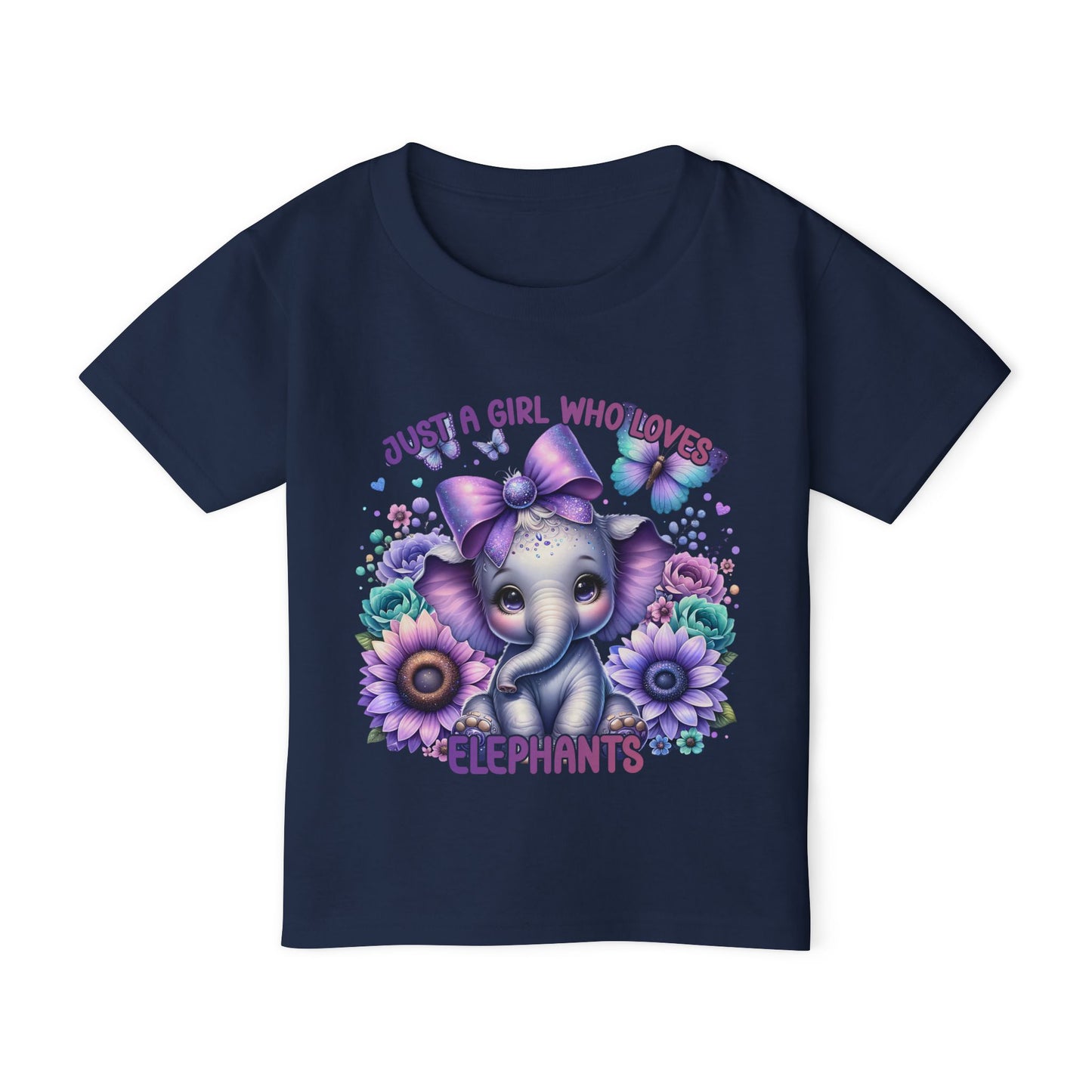 Just A Girl Who Loves Elephants Heavy Cotton™ Toddler T-shirt