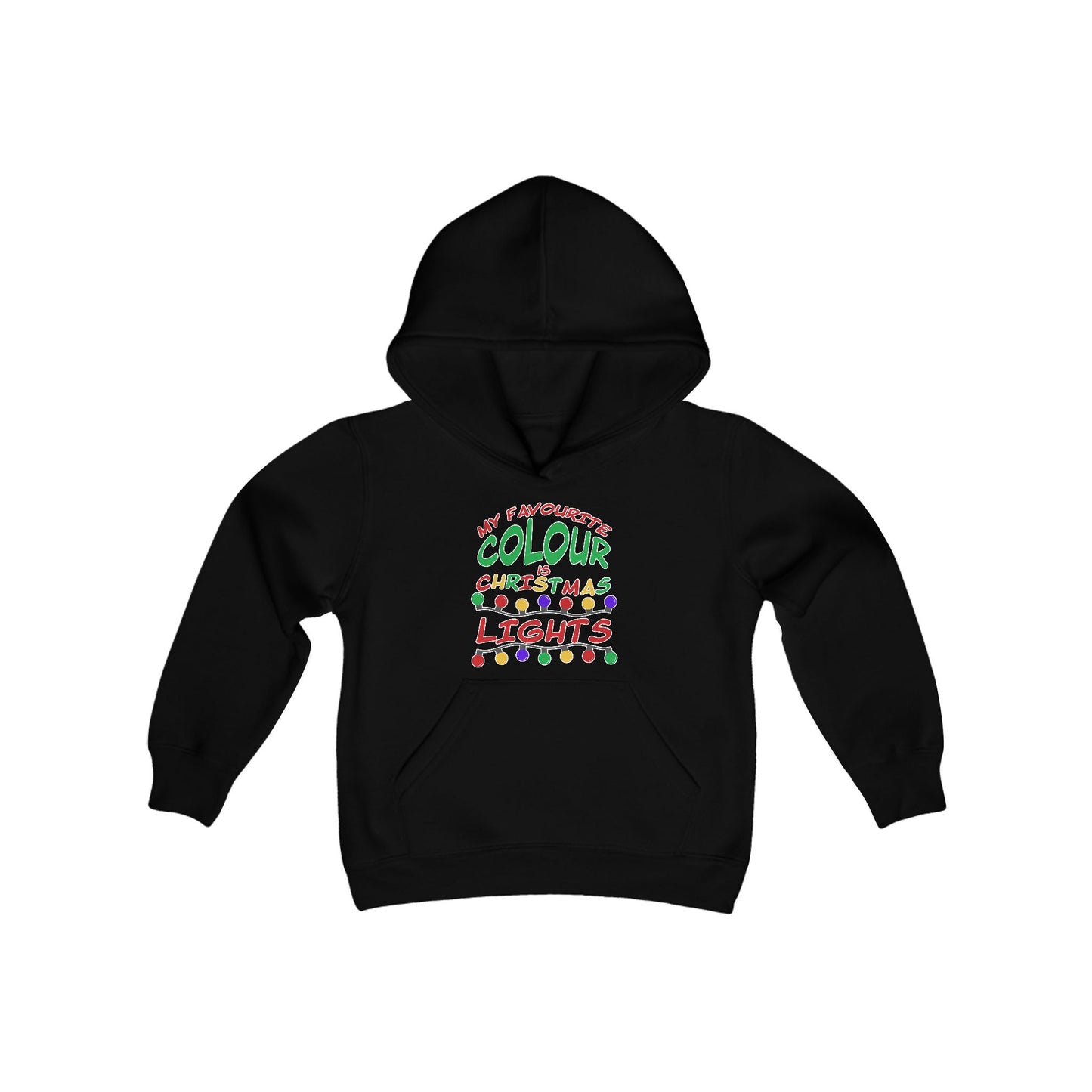 My Favourite Colour Is Christmas Lights Youth Hoodie