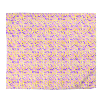 Peach Sorbet Camo Duvet Bedding Set