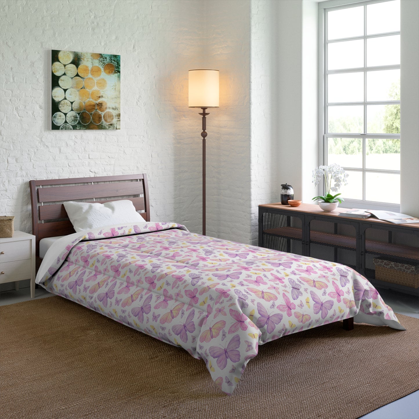 Pastel Butterfly Dreams Basic Bedding Set