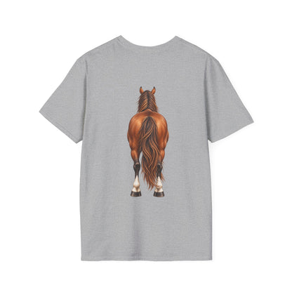 ""Front to Back Horse Lover Adult T-shirt